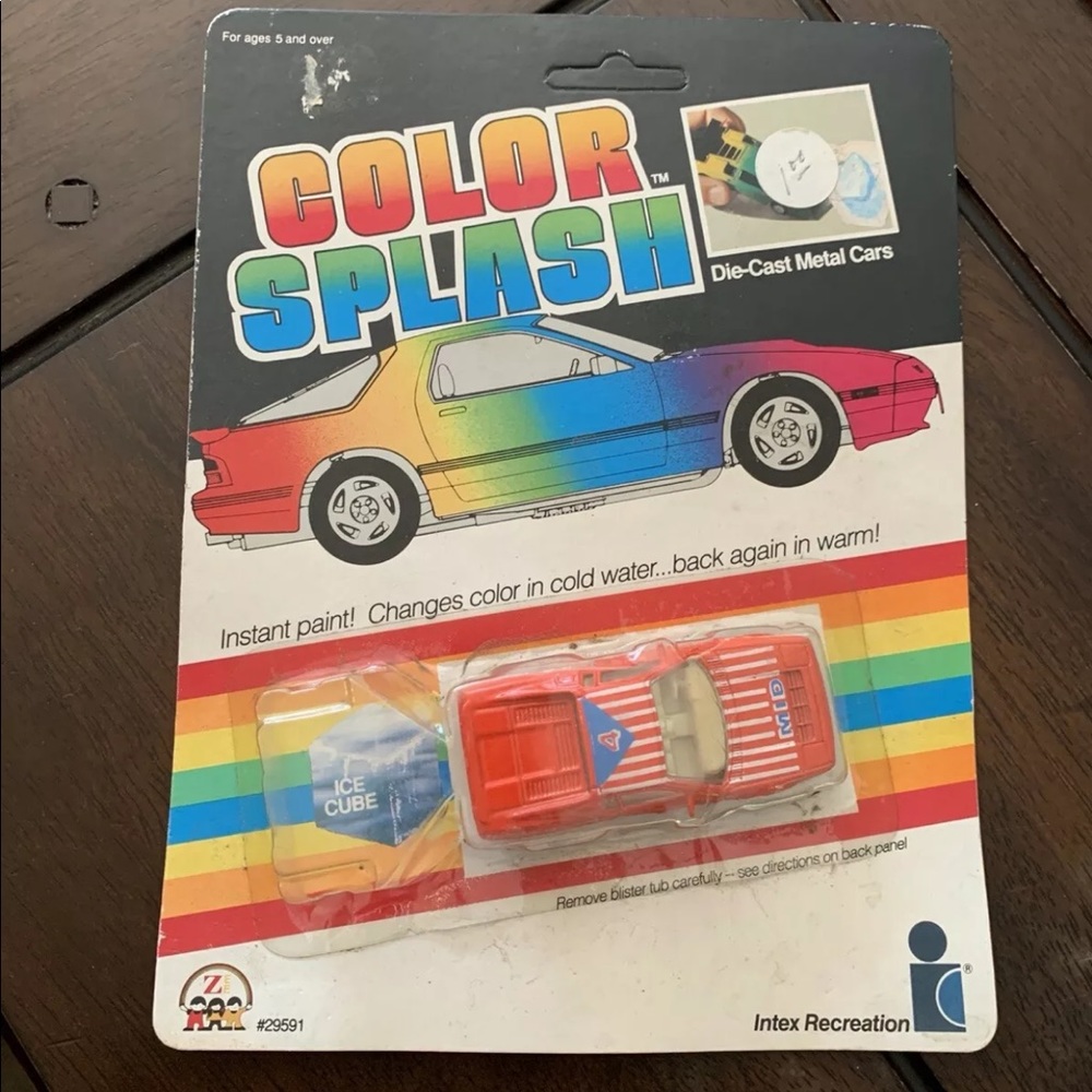 Vintage 1988 Color Splash Die Cast Metal Car NEW